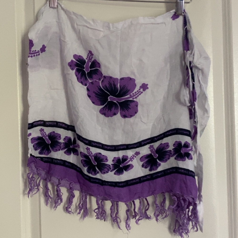 Purple Floral Sarong